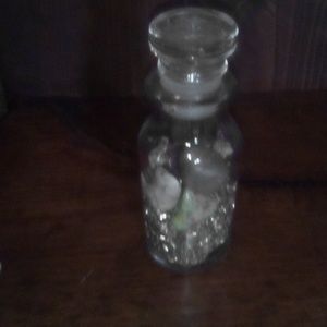 Antique glass medicine bottle